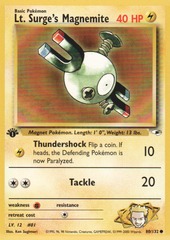 Lt. Surge's Magnemite - 80/132 - Common - 1st Edition